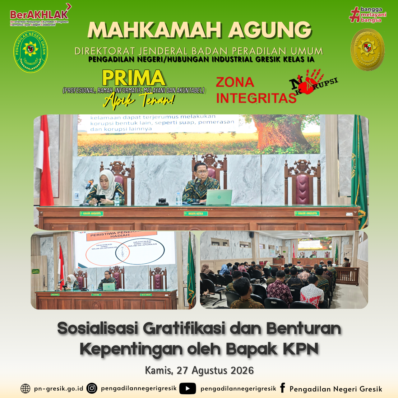 Sosialisasi Gratifikasi dan Sosialisasi Benturan Kepentingan